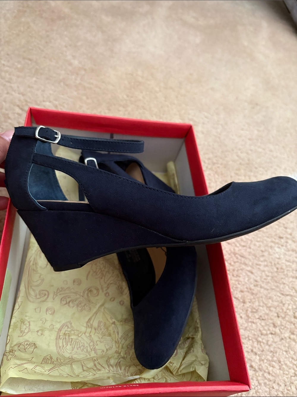 American Rag Navy Womens Wedge Shoe